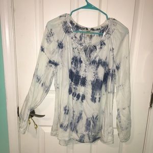 -acid wash blouse-